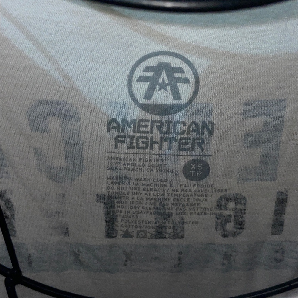 American Fighter Gray Camouflage Long Sleeve size XS  BEACHWOOD Biker MMA - Picture 6 of 6